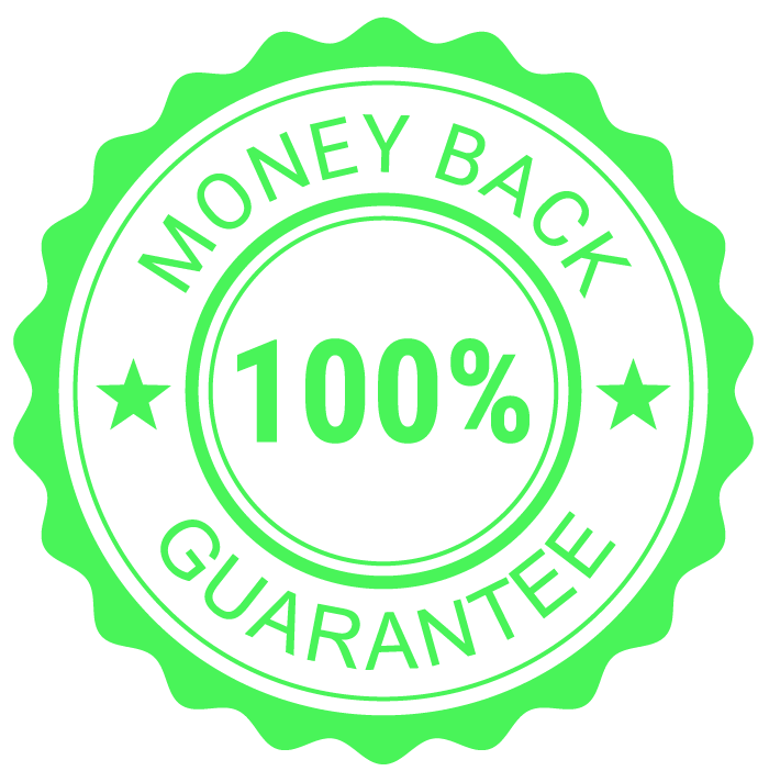 you can get your money back if you get no results despite putting in the work!