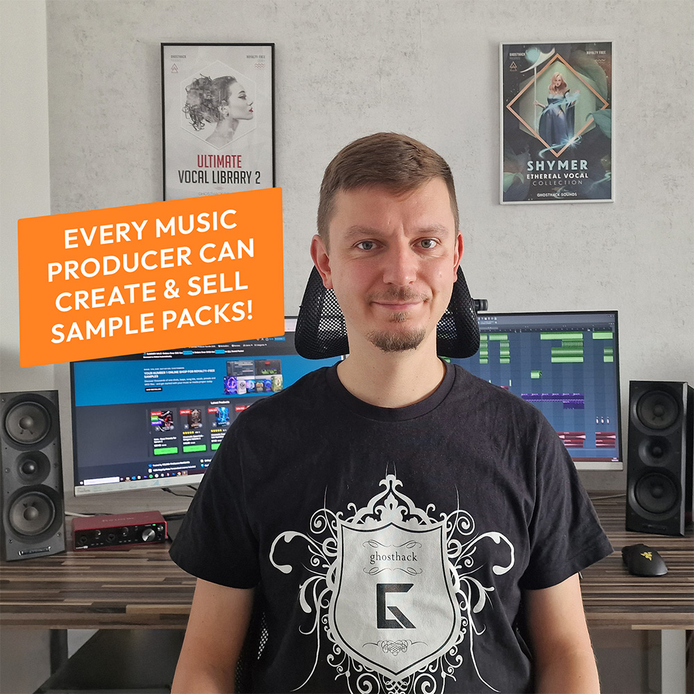 this image shows Christoph who started Ghosthack Audio in 2016 as a music project.